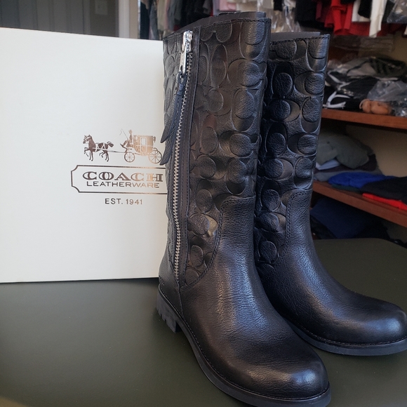 Coach Shoes - COACH Valentine Black Boot Size 7